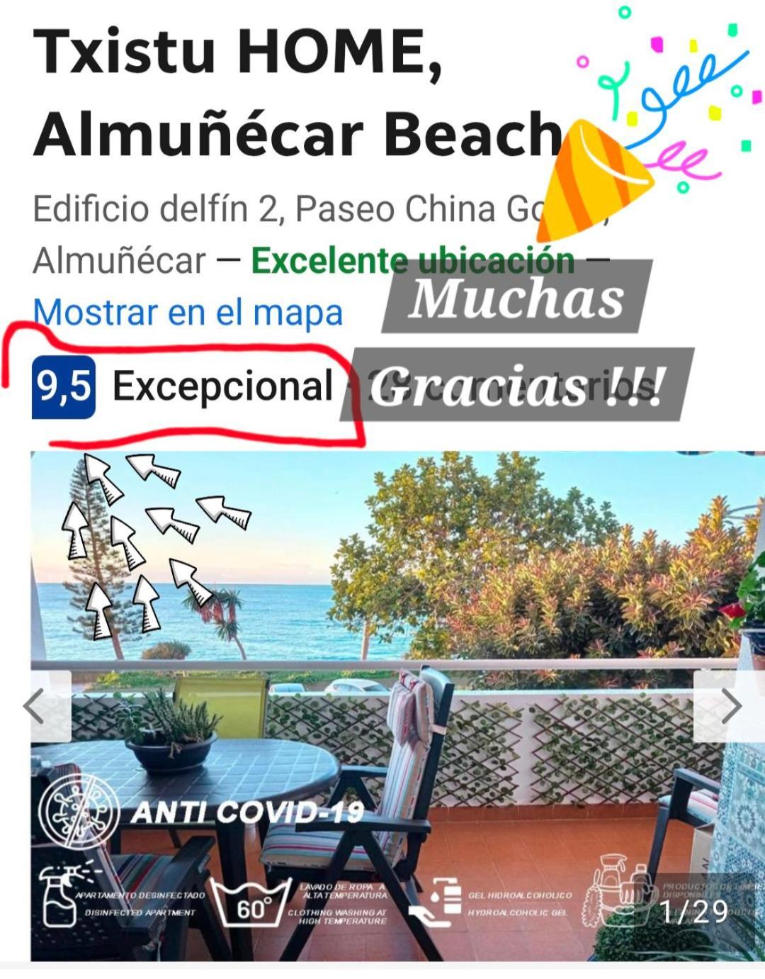 Txistu Home, Almunecar Beach Eksteriør billede